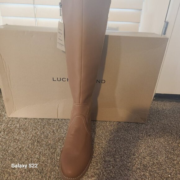 Lucky Brand "Quenbe" Latte Riding Boots. NIB. Size 6.5 - Picture 8 of 11